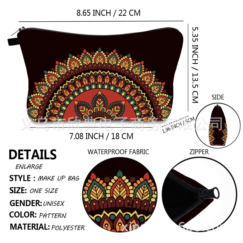 Wholesale Polyester Datura Printed Storage Bag
